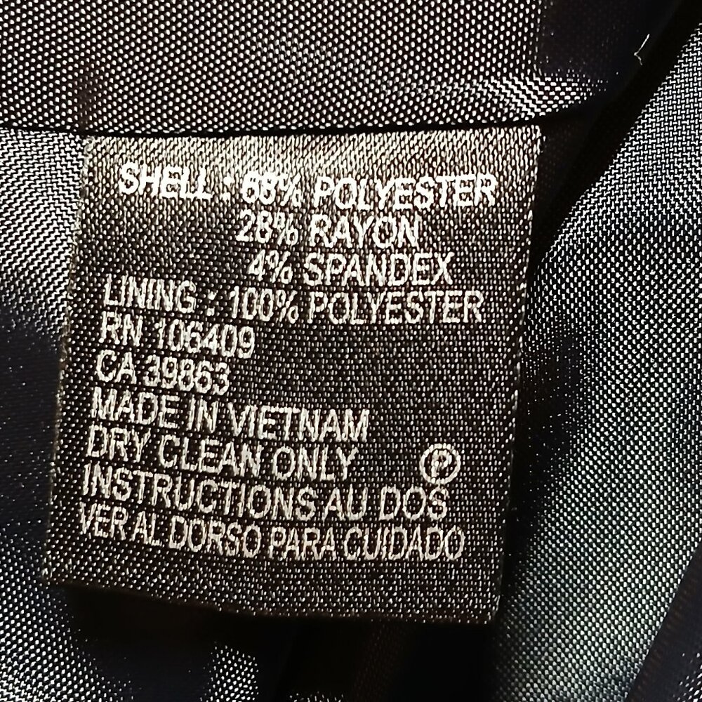 TAHARI Arthur S. Levine Black Pinstripe Professional Suit Blazer/Skirt EUC - Picture 16 of 16